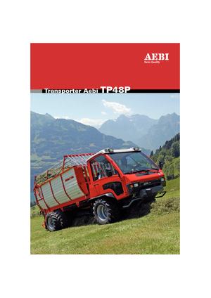 Муніципальний багатофункціональний транспортний засіб Дизель Aebi TP 48 P