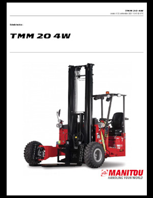 Дизельні вилкові навантажувачі Manitou TMM 20-4 W