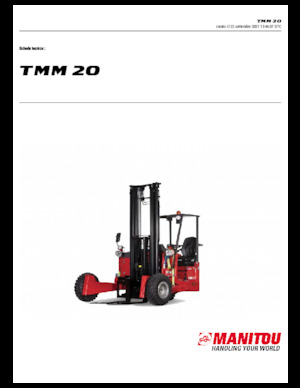 Дизельні вилкові навантажувачі Manitou TMM 20