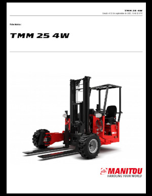 Дизельні вилкові навантажувачі Manitou TMM 25-4 W