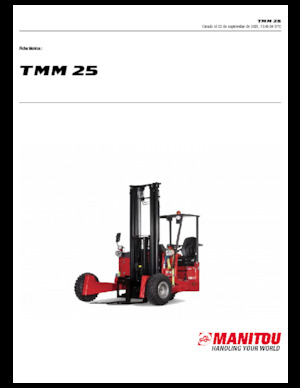 Дизельні вилкові навантажувачі Manitou TMM 25