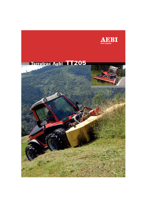 Муніципальний багатофункціональний транспортний засіб Дизель Aebi TT 205