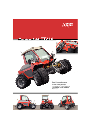 Муніципальний багатофункціональний транспортний засіб Дизель Aebi TT 210