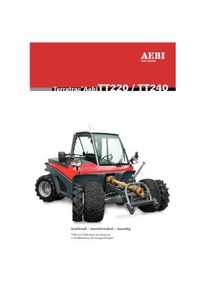 Муніципальний багатофункціональний транспортний засіб Дизель Aebi TT 240