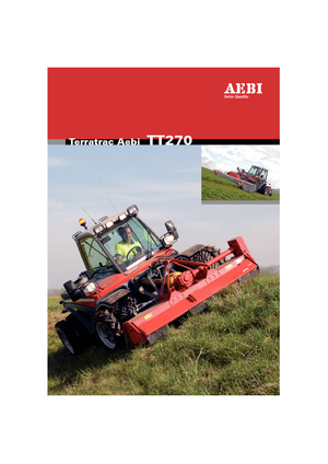 Муніципальний багатофункціональний транспортний засіб Дизель Aebi TT 270