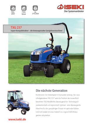 Муніципальні трактори Iseki TXG 237