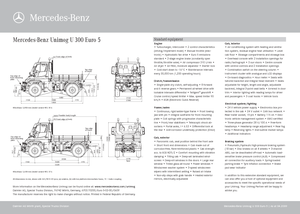 Муніципальний багатофункціональний транспортний засіб Дизель Unimog U 300