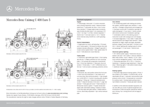 Муніципальний багатофункціональний транспортний засіб Дизель Unimog U 400