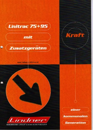 Муніципальний багатофункціональний транспортний засіб Дизель Lindner Unitrac 75