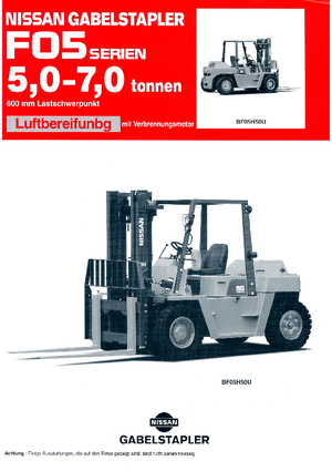 Автонавантажувач дизельний Nissan VF 05 H 70 U