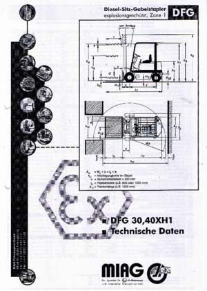 Дизельні вибухозахищені навантажувачі Miag DFG 40 XH 1