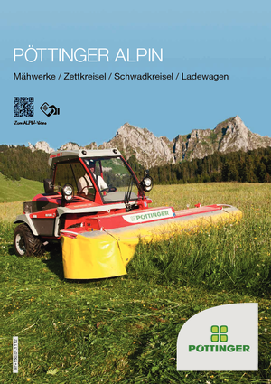 Передньо-привідний косильний диск з кондиціонуванням Pöttinger NovaAlpin 261 B