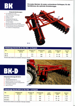 Дисково-цинкова борона Brix BK 250 D