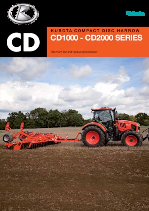 Дисково-цинкова борона Kubota CD2400F