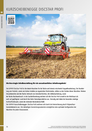 Дисково-цинкова борона Saphir DiscStar 305 Profi