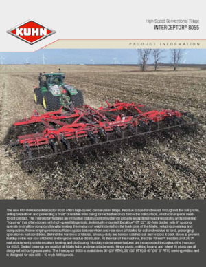 Дисково-цинкова борона Kuhn Interceptor 8055-30