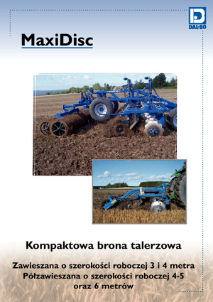 Дисково-цинкова борона DAL-BO MaxiDisc 400