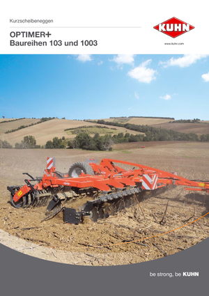 Дисково-цинкова борона Kuhn Optimer 7503