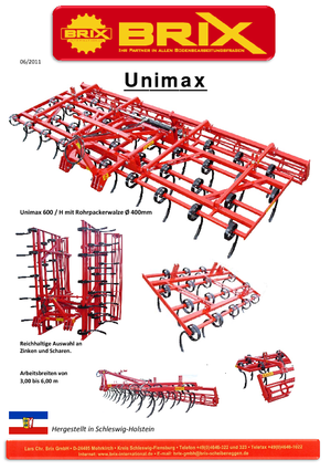 Дисково-цинкова борона Brix Unimax 500 H