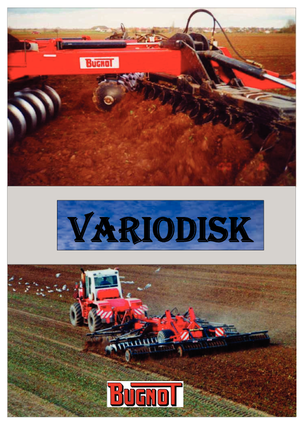 Дисково-цинкова борона Bugnot Variodisk 230-72