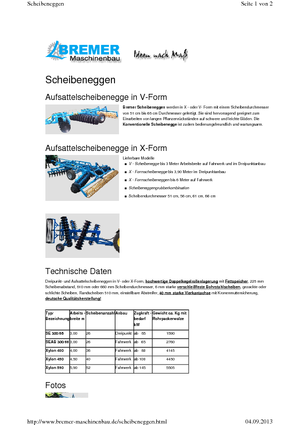 Дисково-цинкова борона Bremer Xylon 590