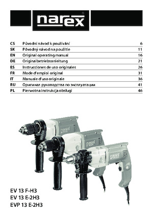 Дрилі та шуруповерти Narex EV 13 E-2H3
