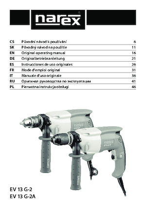 Дрилі та шуруповерти Narex EV 13 G-2