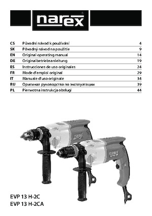Дрилі та шуруповерти Narex EVP 13 H-2C