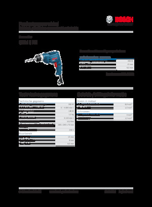 Дрилі та шуруповерти Bosch GBM 6 RE