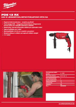 Дрилі та шуруповерти Milwaukee PDE 13 RX