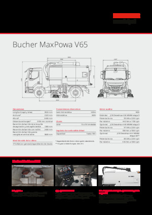 Підмітальні машини, подвійна експлуатація Bucher-Schörling MaxPowa V65h