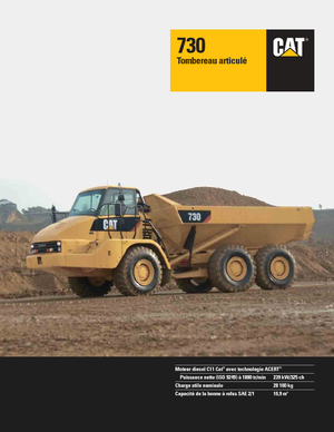 Шарнірні самоскиди Caterpillar 730