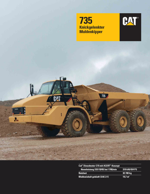 Шарнірні самоскиди Caterpillar 735B