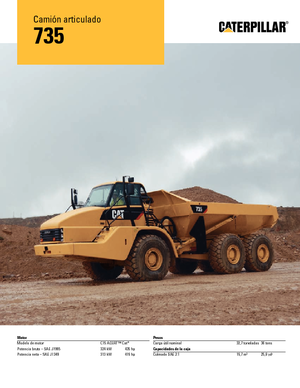 Шарнірні самоскиди Caterpillar 735B