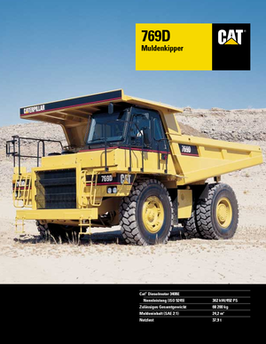 Самоскиди із жорсткою рамою Caterpillar 769 D