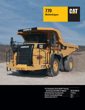 Самоскиди із жорсткою рамою Caterpillar 770