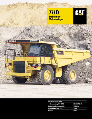 Самоскиди із жорсткою рамою Caterpillar 771 D