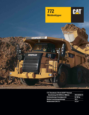 Самоскиди із жорсткою рамою Caterpillar 772