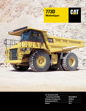 Самоскиди із жорсткою рамою Caterpillar 773 D