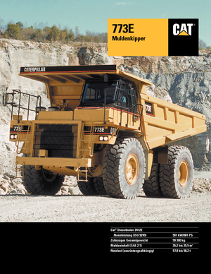 Самоскиди із жорсткою рамою Caterpillar 773 E
