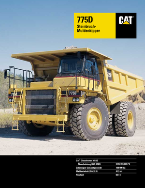 Самоскиди із жорсткою рамою Caterpillar 775 D