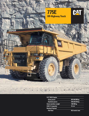 Самоскиди із жорсткою рамою Caterpillar 775 E