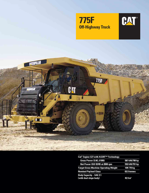 Самоскиди із жорсткою рамою Caterpillar 775F