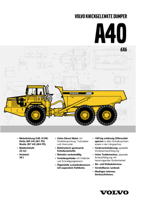 Шарнірні самоскиди Volvo A40