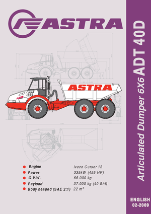 Шарнірні самоскиди Astra AD 40