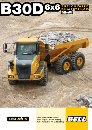 Шарнірні самоскиди Bell B 30 D