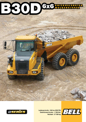 Шарнірні самоскиди Bell B 30 D