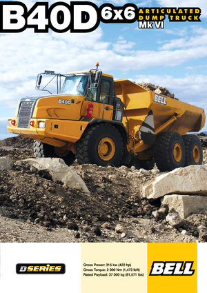 Шарнірні самоскиди Bell B 40 D