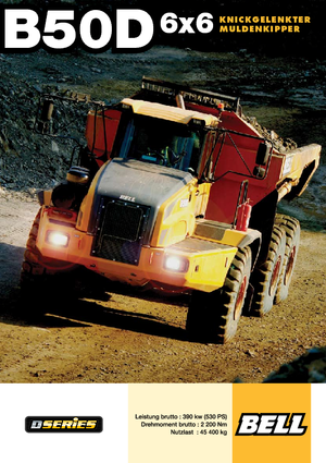 Шарнірні самоскиди Bell B 50 D