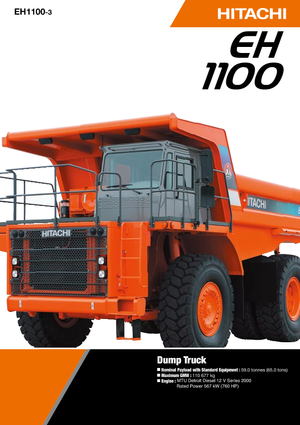 Самоскиди із жорсткою рамою Hitachi EH 1100